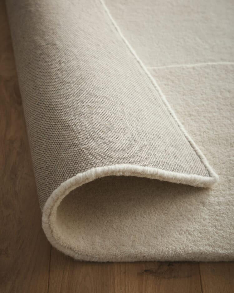 Sculptured Wool Rug Stone Oatmeal | Hand Tufted Wool Living Room Rug ...